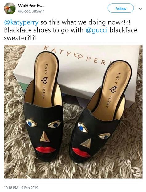 gucci blackface sweater katy perry blackface shoes|Katy Perry’s Blackface Shoes Backlash: Shoes to Be Pulled From .